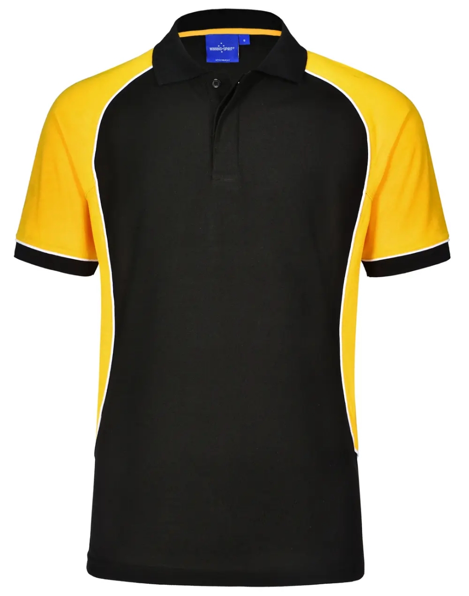 Picture of Winning Spirit, Kids TrueDry Tri-Colour S/S Pique Polo